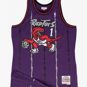Tracy McGrady Toronto Raptors Men's Throwback HWC Purple Jersey Medium